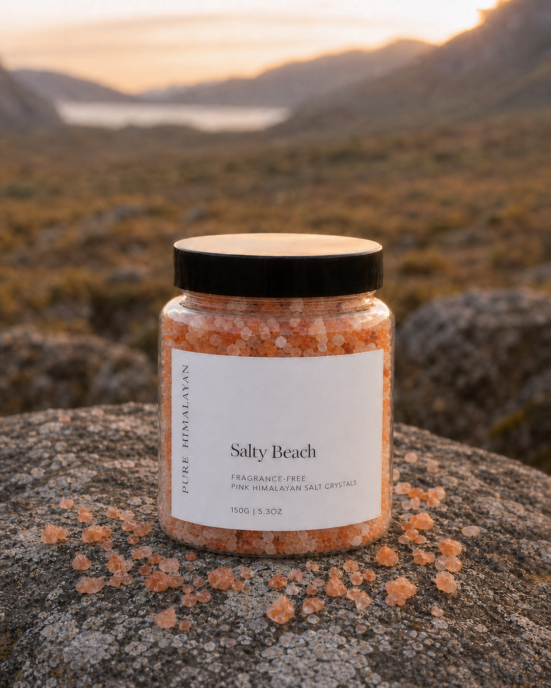 Pure Himalayan Himalayan salt crystals
